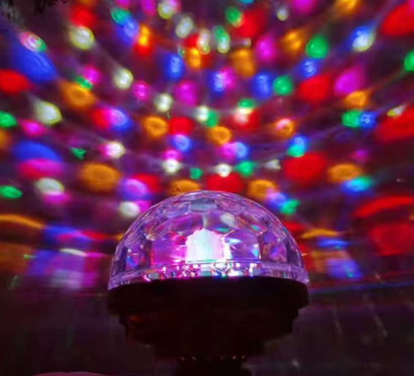 Full Color Rotating LED 6 Colores – Foco RGB Giratorio para Socket