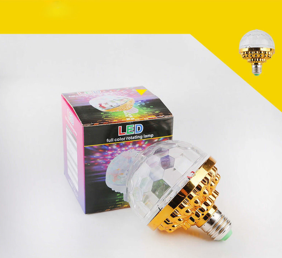 Full Color Rotating LED 6 Colores – Foco RGB Giratorio para Socket