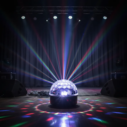 Foco Parlante MP3 LED Magic Ball Light – Luz RGB + Bluetooth + Control
