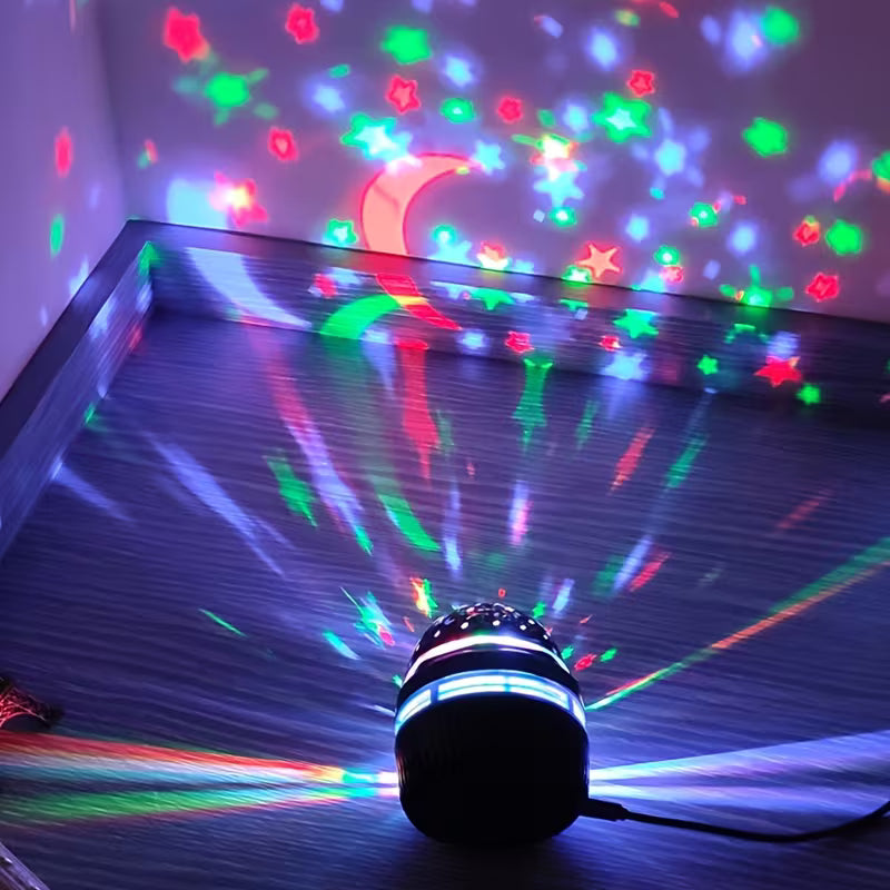 Mini Star Light LED RGB – Lámpara Giratoria USB Multicolor